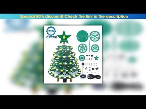 New Arrival Christmas Tree Soldering Projects DIY Music Xmas Tree with WS2812B RGB LEDs Flashing Li