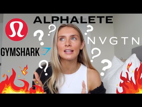 BATTLE OF THE ACTIVEWEAR BRANDS | GYMSHARK VS ALPHALETE VS NVGTN