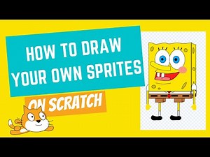 Beginner: Draw your own sprite Sponge Bob in Scratch