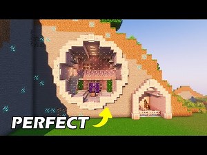 Perfect Mountain Base Tutorial #minecraft
