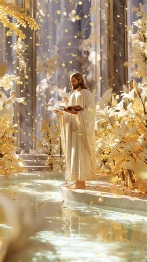 Jesus in heaven and the host of angels repent for eternal life is real for music link in bio #angel