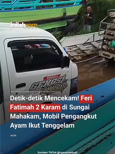 Kapal feri Fatimah 2 dilaporkan tenggelam saat melintas di jalur penyeberangan Sungai Mahakam, tepatnya di Sirbaya, Kecamatan Sebulu, Kabupaten Kutai Kartanegara, pada Selasa (24/02/2026). Insiden terjadi ketika kapal tengah melayani penyeberangan dari Desa Sebulu Ulu menuju Tenggarong. Berdasarkan informasi yang dihimpun, terdapat tiga kendaraan di atas kapal saat kejadian. Satu unit truk kuning berada di bagian belakang, sementara dua mobil pickup berada di sisi depan dan tengah. Salah satu pi