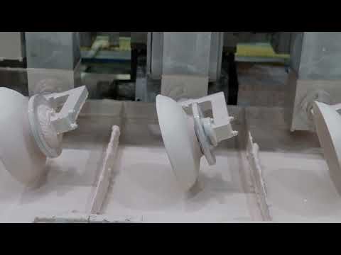 Automatically Glaze Ceramic Tableware by the Intelligent Machinery！