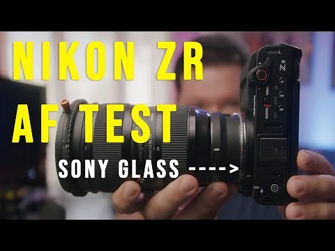 Nikon ZR Autofocus Test with Megadap Pro+ — Using Only Sony E-Mount Glass!