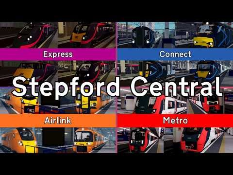 Trains at Stepford Central: 4 Operators in One!