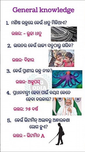 Odia Gk questions and answers || Gk Odia || Gk quiz#odishagk #gk #odia