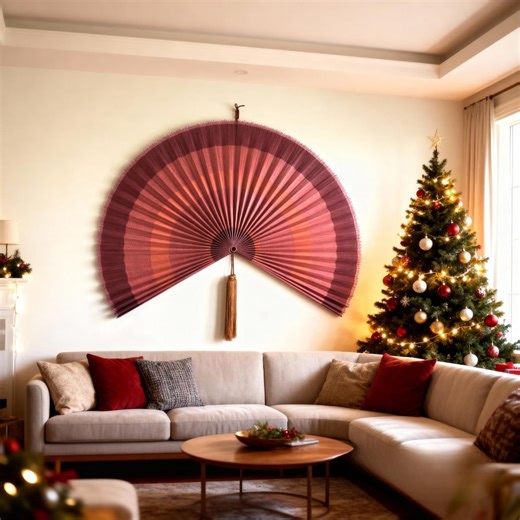 Bamboo Fan for Wall Decor, Oversized Fan for Large Wall Decor, Folding Fan Headboard, Bedroom / Living Room Decor, Handmade Gift - Etsy