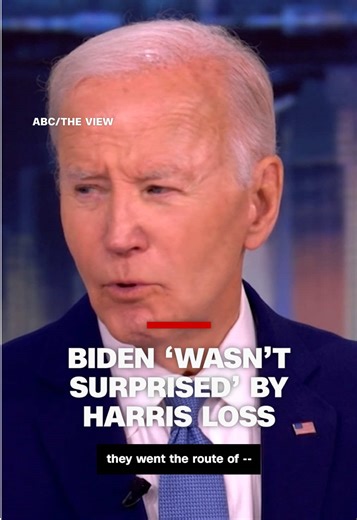Former President Joe Biden said he “wasn’t surprised” by Vice President Kamala Harris’s 2024 election loss and admitted his administration failed to communicate some of their achievements during an interview on “The View.” #cnn #news