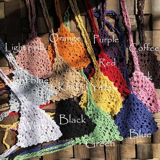 Custom Swimwear Hand Crochet Bikini Suit 2 Piece Sexy Micro Bikini Girls Swimwear Hollow Out Bikini Beachwear Swimwear Women