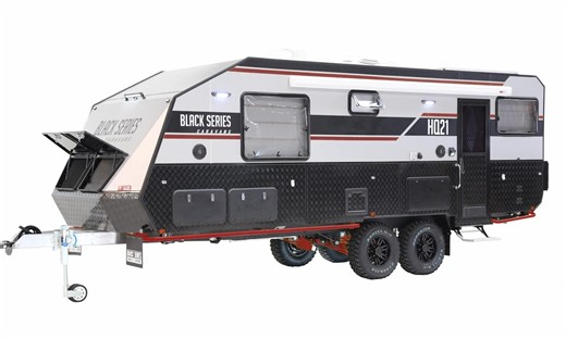 This Overlander Travel Trailer Is Four-Season-Ready and Has a Simple but Relaxing Balcony