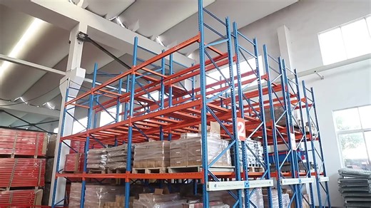 Jracking Industrial Heavy-Duty Storage Shelves System Adjustable Metal Rack Warehouse Steel Pallet Racking Stacking Units
