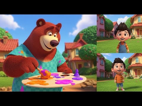 The Bear Who Learned Colors | Nursery Rhymes and Kids Songs