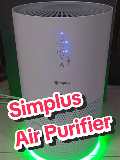 ✨ Breathe fresher, cleaner air every day! ✨ This Simplus Air Purifier with HEPA H13 Filter removes 99.97% of dust, allergens, smoke, and even pet dander. 🐱🐶 Perfect for families, pet owners, and anyone who wants healthier air. 🌿 💨 CADR up to 330m³/h – fast & efficient 😴 Ultra-quiet 35dB sleep mode 🏠 Covers up to 40m² rooms ⚡ Energy-saving, only 0.96kWh/day 📌 Get yours today and enjoy cleaner, safer air for your home! 👉 Click the yellow basket to shop now! 🛒💚 #simplus #air #airpurifier 