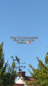 123K views · 6.6K reactions | The Real Lancaster Flying Over A Model Lancaster Is A Serious Sight To Behold.. #lancaster #planespotting #RAF #bbmf #aviation #B17 | CA Aviation | Facebook