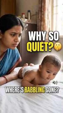 Why my baby stopped babbling? 👶
