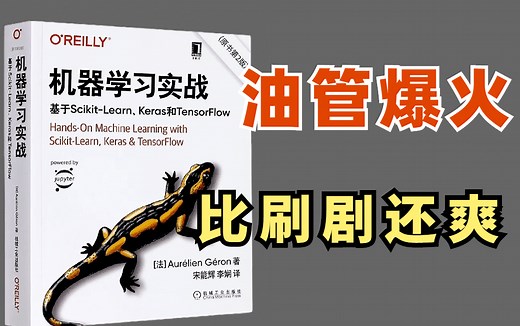 爆火【机器学习实战】书籍推荐！这本Hands on Machine Learning with Scikit-Learn&Tensorflow终于出视频教程了！