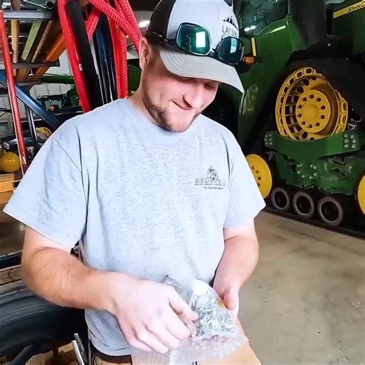 Our brand-new custom tractor arrives