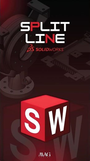 How To Use Split Line In SolidWorks 🚀✨ #solidworks #tutorial #cad #3d #mechanical #industrial #tips