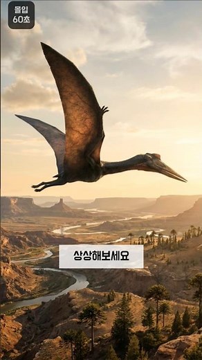 비행기 크기의 생물이 하늘을 날았다