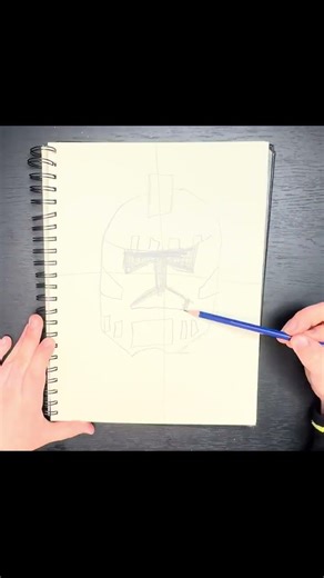 How to Draw a Clone Trooper Helmet ⭐ | Star Wars Drawing for Kids