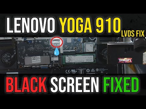 Lenovo Yoga 910 Black Screen FIX ⚡ Water-Damaged LVDS Connector Micro-Soldering Repair