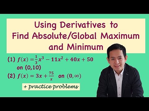 Using Derivatives in Finding Minimum and Maximum Function Values