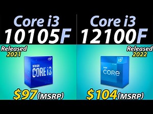 i3-10105F vs. i3-12100F | How Much Performance Difference?
