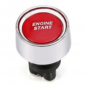 Start Engine Button SPST on Off Momentary Switch Car Start Engine Button Stater Push Start Ignition Switch for Racing Sport Cars Trucks DC12V 50A…