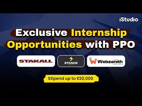 Exclusive Internship Opportunities with PPO - Part 1 - Internship Studio - iStudio