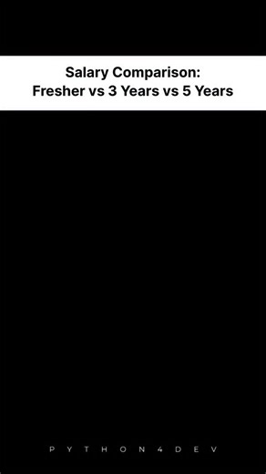 AIX | Python & AI Educator on Instagram: "In tech, salary increases depend on your skills, not just your job title. Freshers start with lower pay, but salaries usually rise a lot after 3 years. By 5 years, people with strong and in-demand skills can earn much more than what they started with. Continuous learning is the key to higher pay. #informationtechnology #computerprogramming #coding #pythonprogramming #programmers"