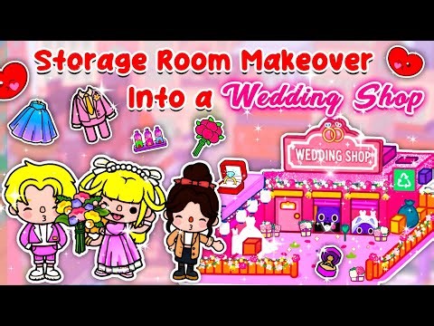 Storage Room Makeover into a WEDDING SHOP 💖 Toca Boca House Ideas 😍 Toca Life World