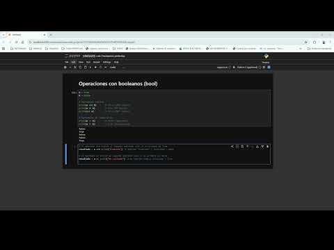 OPERACIONES CON BOOLEANOS (BOOL) PYTHON