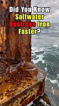 Did You Know Saltwater Destroys Iron Faster? 🌊