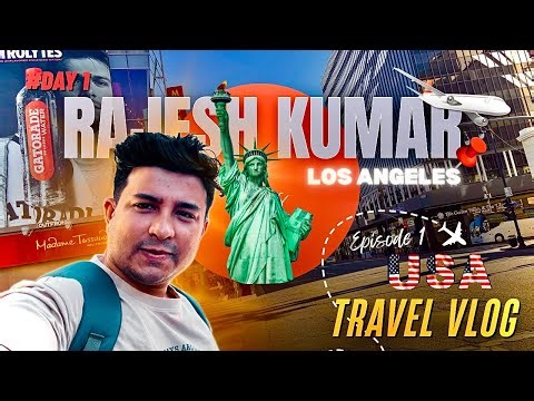Mumbai to Los Angeles ✈️ vlog 2026 | Long Flight, Immigration & LA Impressions