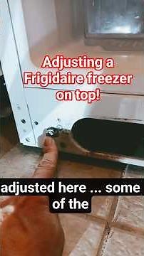 #frigidaire #refrigerator #fridge #adjustment