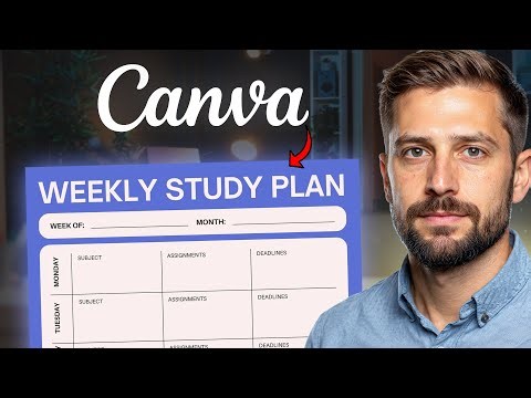 How to Make a Study Planner on Canva (2025) | Full Tutorial for Beginners ✅