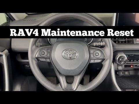 2019 - 2024 TOYOTA RAV4 - How To Clear Scheduled Maintenance Required Light & Reset Oil Change Life
