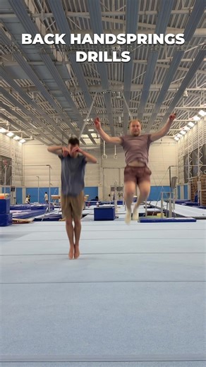 Back Handspring Drills Shoulder Activation Drill (Very Important) It’s crucial to learn how to properly engage your shoulders. Practice pushing tall through your shoulders with straight, tight arms (like in a handstand against the wall). Focus on actively driving through the shoulders not just jumping with your legs. #backhandspring #acrobatics