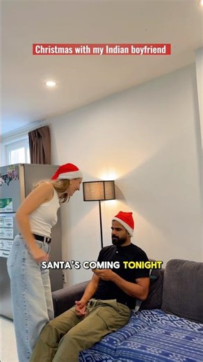Christmas With My Indian Boyfriend #shorts #christmas #americangirl #spicygori