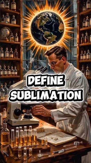 Solid to gas without liquid? That’s sublimation! ❄️➡️💨Chemistry made easy ✨ #subscribe #like