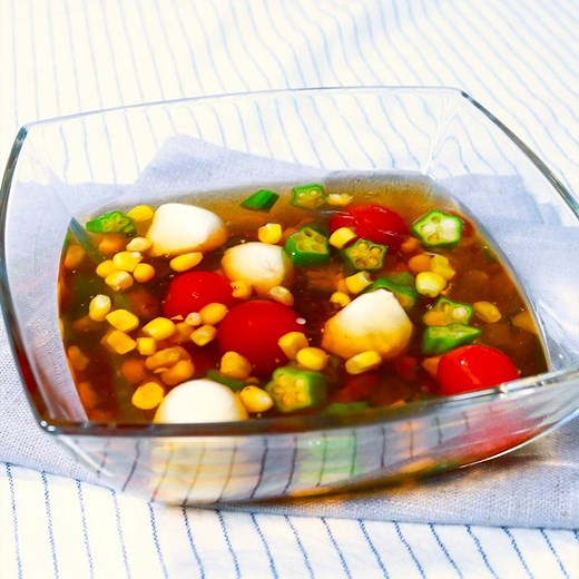 暑い日に！冷たい夏野菜のおでんジュレ 作り方・レシピ | クラシル
