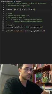 Eliminar duplicados de una lista con Python