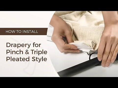 How to Install Drapery with Adjustable Pin Hooks