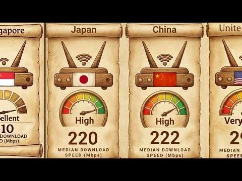 Fastest Broadband Speed in the World | Global Internet Speed Comparison