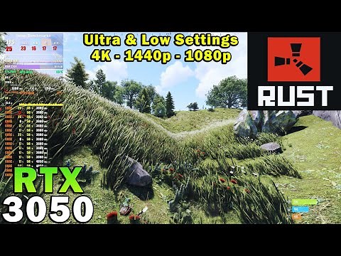 RUST 2023 | RTX 3050 | Ryzen 7 5800X | 4K - 1440p - 1080p | Ultra & Low Settings