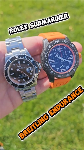 $10K vs $3K: Ultimate Daily Watch Battle! 🕒💥 #rolexsubmariner #breitlingendurance