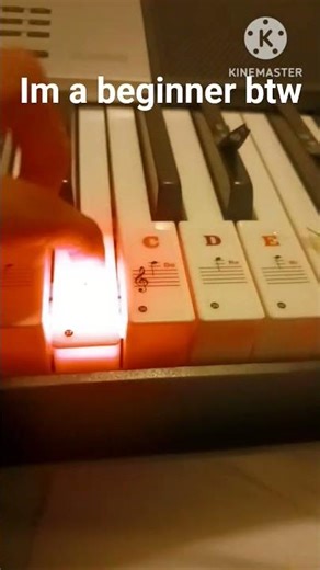 first time playing piano #piano