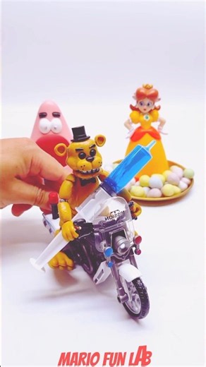 Unboxing and Review Super Mario Bros | Princess Daisy vs Patrick Star & Golden Freddy Fun ASMR Video