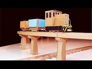 DIY Incredible Railway with Cardboard Bridge | Cardboard Tehachapi Loop |Cardboard Piko Train Models
