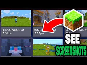 How To See Minecraft Screenshots Bedrock! - Tutorial